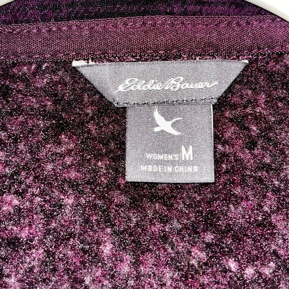 NWT Eddie Bauer Women’s WR Radiator Fleece Full‑Zip, Fuchsia Heather, Size M - Picture 5 of 8